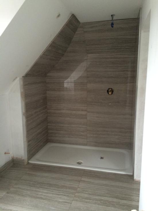 Shower area with a double skeeling tiled Liphook, Hampshire