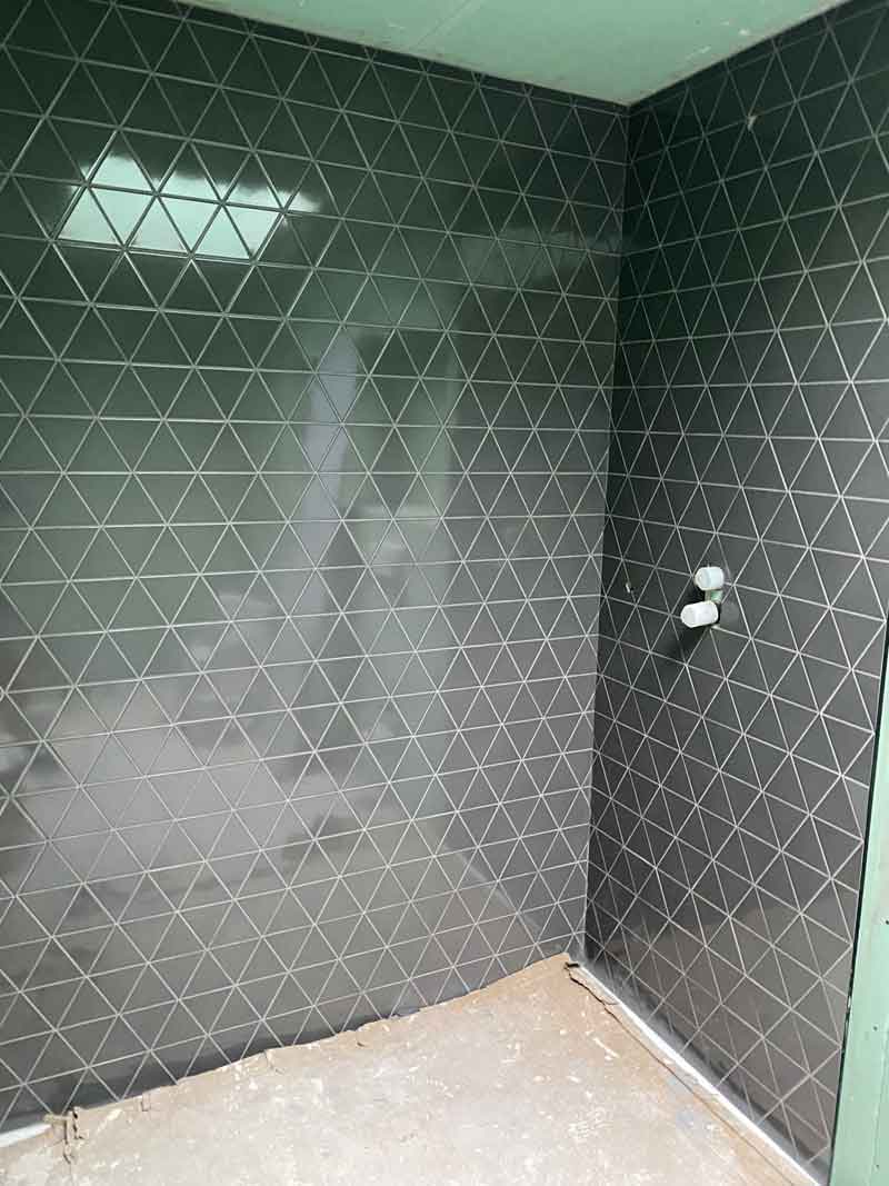 Triangle Tiles for Equipe tiled in Hove